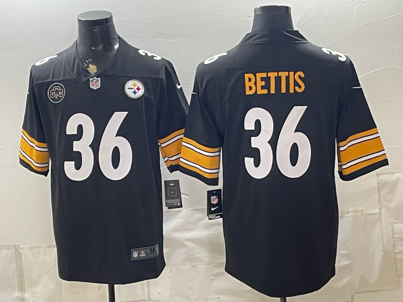 2026 Men Pittsburgh Steelers #36 Bettis Black Limited Nike NFL Jersey 0829006
